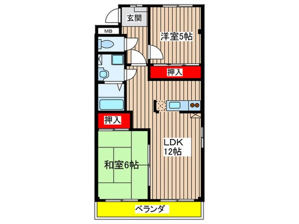 Ｍ－ＣＯＵＲＴ１１の物件間取画像